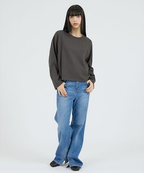 Rouge vif la cle / ルージュ・ヴィフ ラクレ Tシャツ | 【Healthknit/ヘルスニット】サーマルキング ハニカムクロップドクルー/ | 詳細11