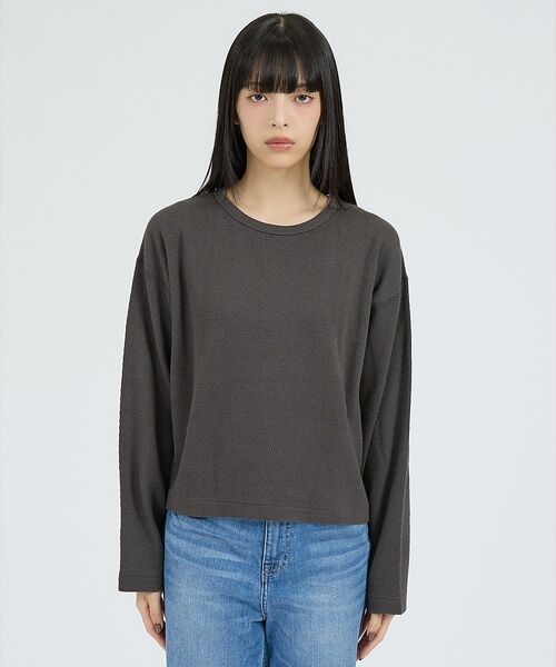 Rouge vif la cle / ルージュ・ヴィフ ラクレ Tシャツ | 【Healthknit/ヘルスニット】サーマルキング ハニカムクロップドクルー/ | 詳細16