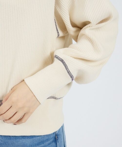 Rouge vif la cle / ルージュ・ヴィフ ラクレ カーディガン・ボレロ | 【Healthknit/ヘルスニット】ARMYリブ クルーネックカーディガン/長 | 詳細10