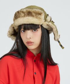 Rouge vif la cle / ルージュ・ヴィフ ラクレ ハット | 【Ruben/ルーベン】フェイクスエードミックス フライトキャップ/RUS-62