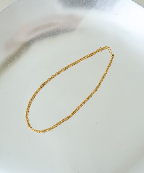 Rouge vif la cle / ルージュ・ヴィフ ラクレ ネックレス・ペンダント・チョーカー | 【OCUCCI jewelry / オクチジュエリー】Basket rope n（ゴールド）