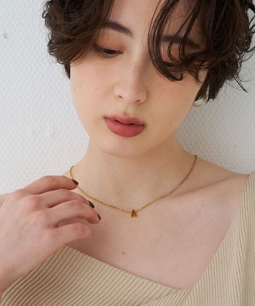 Rouge vif la cle / ルージュ・ヴィフ ラクレ ネックレス・ペンダント・チョーカー | 【PETIT MOMENTS/プティ・モーメント】「A」イニシャルモチーフネック | 詳細1