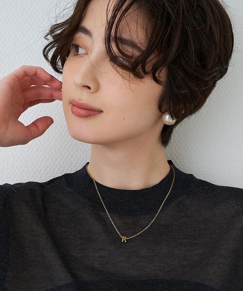 Rouge vif la cle / ルージュ・ヴィフ ラクレ ネックレス・ペンダント・チョーカー | 【PETIT MOMENTS/プティ・モーメント】「R」イニシャルモチーフネック | 詳細2