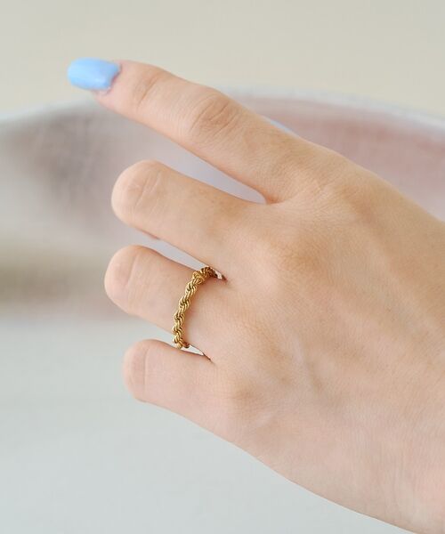 Rouge vif la cle / ルージュ・ヴィフ ラクレ リング | 【OCUCCI jewelry / オクチジュエリー】Rope Ring GD | 詳細3
