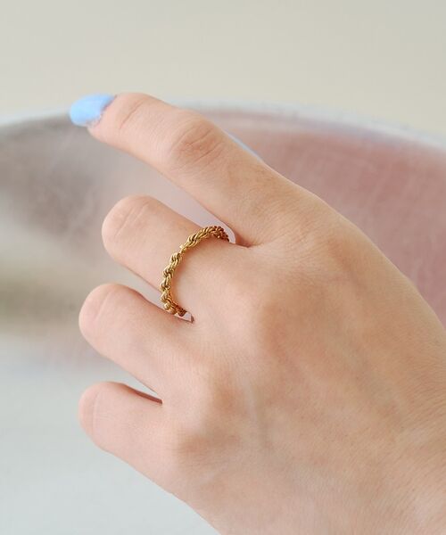 Rouge vif la cle / ルージュ・ヴィフ ラクレ リング | 【OCUCCI jewelry / オクチジュエリー】Rope Ring GD（ゴールド）