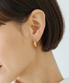 Rouge vif la cle / ルージュ・ヴィフ ラクレ ピアス・イヤリング | 【OCUCCI jewelry / オクチジュエリー】Hoop stripe p