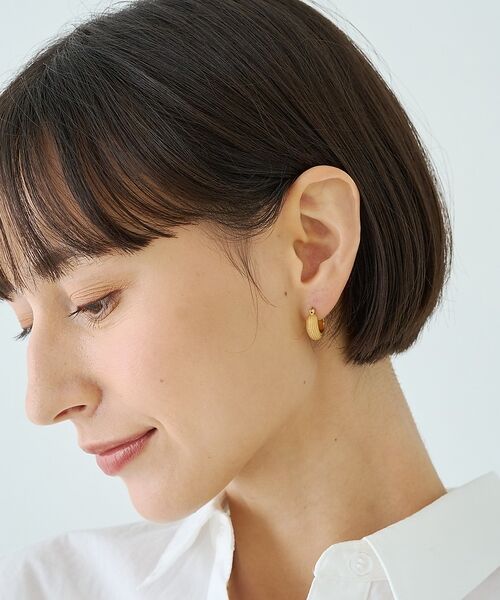 Rouge vif la cle / ルージュ・ヴィフ ラクレ ピアス・イヤリング | 【OCUCCI jewelry / オクチジュエリー】Hoop stripe p | 詳細4