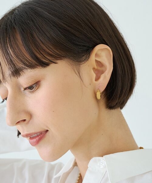 Rouge vif la cle / ルージュ・ヴィフ ラクレ ピアス・イヤリング | 【OCUCCI jewelry / オクチジュエリー】Hoop stripe p | 詳細5