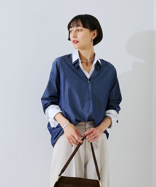 Rouge vif la cle / ルージュ・ヴィフ ラクレ シャツ・ブラウス | コットンレイヤーデザインシャツ【予約】 | 詳細25