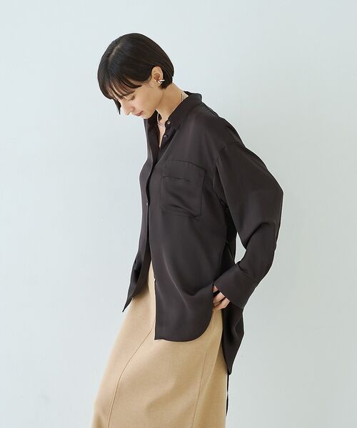 Rouge vif la cle / ルージュ・ヴィフ ラクレ シャツ・ブラウス | サテンウエストリボン付きシャツ【予約】 | 詳細5