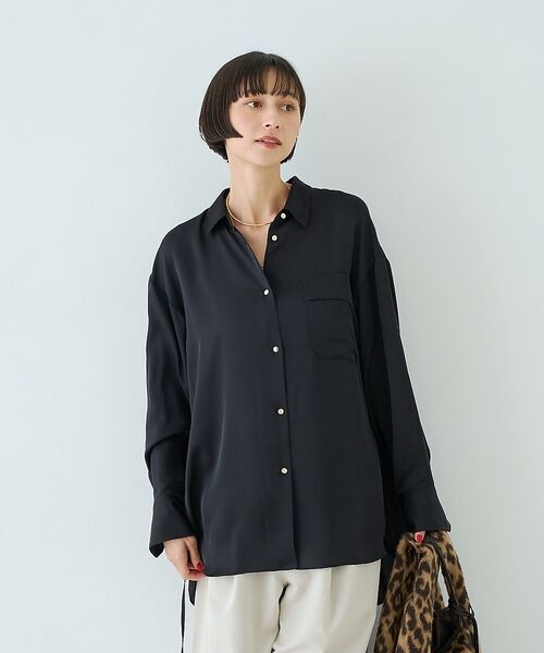 Rouge vif la cle / ルージュ・ヴィフ ラクレ シャツ・ブラウス | サテンウエストリボン付きシャツ【予約】 | 詳細21