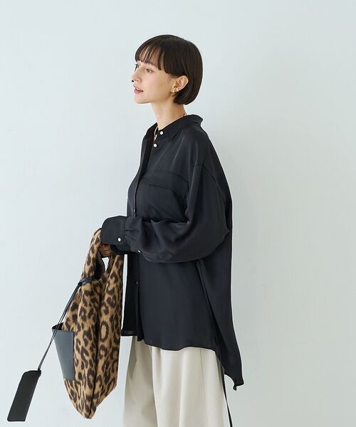 Rouge vif la cle / ルージュ・ヴィフ ラクレ シャツ・ブラウス | サテンウエストリボン付きシャツ【予約】 | 詳細25