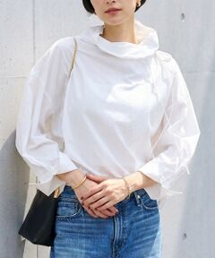 Rouge vif la cle / ルージュ・ヴィフ ラクレ シャツ・ブラウス | コットンスタンドタックブラウス/ボトルネック【予約】