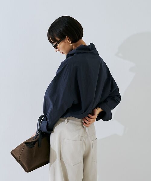 Rouge vif la cle / ルージュ・ヴィフ ラクレ シャツ・ブラウス | コットンスタンドタックブラウス/ボトルネック【予約】 | 詳細13
