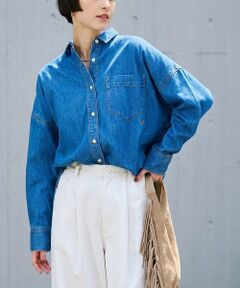 Rouge vif la cle / ルージュ・ヴィフ ラクレ シャツ・ブラウス | 【定番人気 / 2026AW】デニムオーバーサイズシャツ【予約】