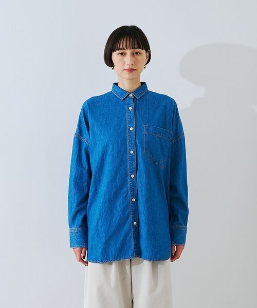 Rouge vif la cle / ルージュ・ヴィフ ラクレ シャツ・ブラウス | 【定番人気 / 2026AW】デニムオーバーサイズシャツ【予約】 | 詳細13