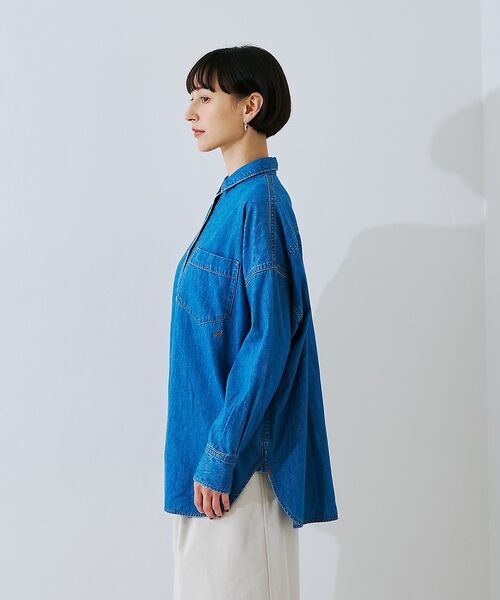 Rouge vif la cle / ルージュ・ヴィフ ラクレ シャツ・ブラウス | 【定番人気 / 2026AW】デニムオーバーサイズシャツ【予約】 | 詳細14