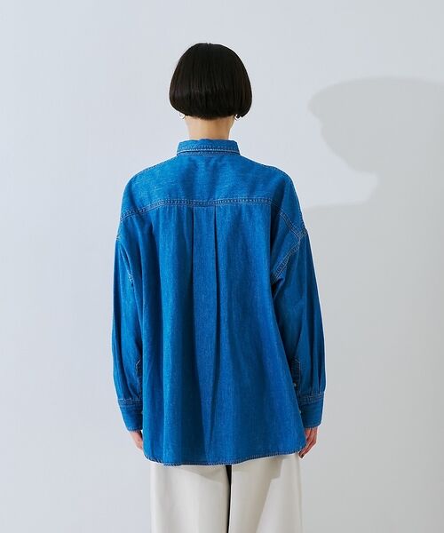 Rouge vif la cle / ルージュ・ヴィフ ラクレ シャツ・ブラウス | 【定番人気 / 2026AW】デニムオーバーサイズシャツ【予約】 | 詳細15