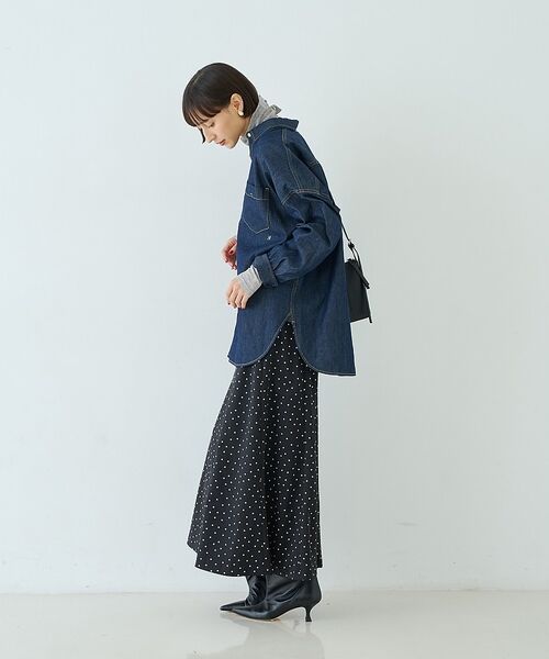 Rouge vif la cle / ルージュ・ヴィフ ラクレ シャツ・ブラウス | 【定番人気 / 2026AW】デニムオーバーサイズシャツ【予約】 | 詳細30