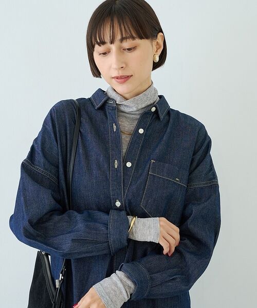Rouge vif la cle / ルージュ・ヴィフ ラクレ シャツ・ブラウス | 【定番人気 / 2026AW】デニムオーバーサイズシャツ【予約】 | 詳細22