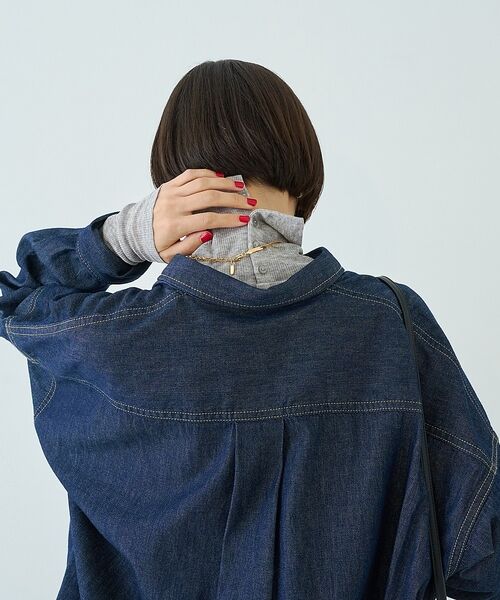 Rouge vif la cle / ルージュ・ヴィフ ラクレ シャツ・ブラウス | 【定番人気 / 2026AW】デニムオーバーサイズシャツ【予約】 | 詳細25