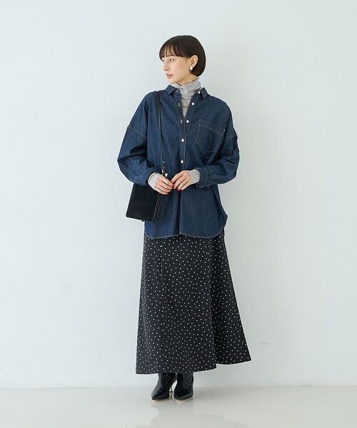 Rouge vif la cle / ルージュ・ヴィフ ラクレ シャツ・ブラウス | 【定番人気 / 2026AW】デニムオーバーサイズシャツ【予約】 | 詳細27