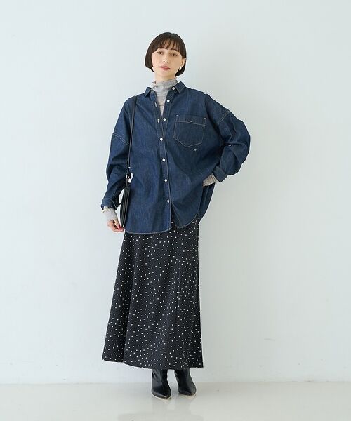 Rouge vif la cle / ルージュ・ヴィフ ラクレ シャツ・ブラウス | 【定番人気 / 2026AW】デニムオーバーサイズシャツ【予約】 | 詳細28