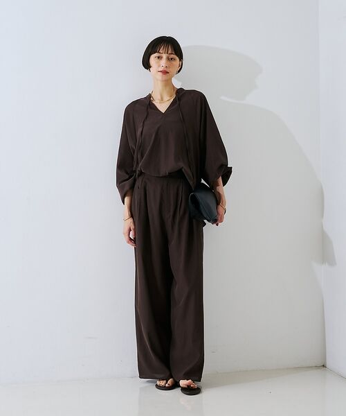 Rouge vif la cle / ルージュ・ヴィフ ラクレ シャツ・ブラウス | 【セットアップ対応】フィブリルスキッパーブラウス【予約】 | 詳細13