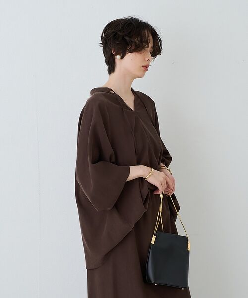 Rouge vif la cle / ルージュ・ヴィフ ラクレ シャツ・ブラウス | 【セットアップ対応】フィブリルスキッパーブラウス【予約】 | 詳細3