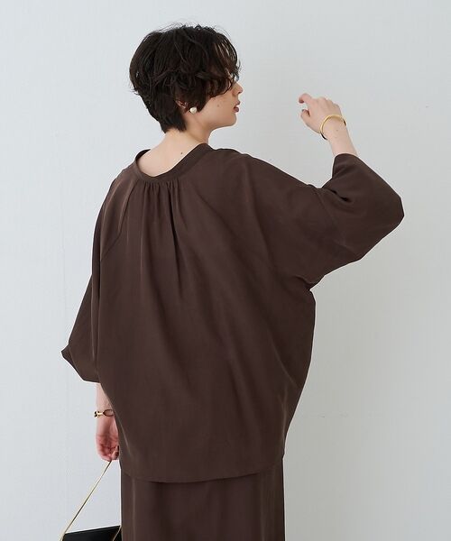 Rouge vif la cle / ルージュ・ヴィフ ラクレ シャツ・ブラウス | 【セットアップ対応】フィブリルスキッパーブラウス【予約】 | 詳細5