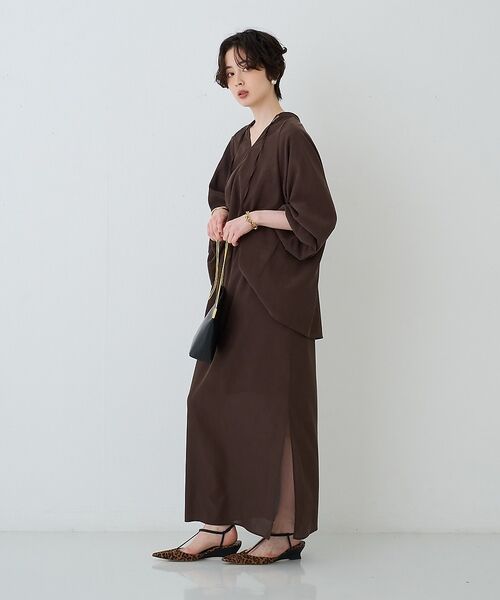 Rouge vif la cle / ルージュ・ヴィフ ラクレ シャツ・ブラウス | 【セットアップ対応】フィブリルスキッパーブラウス【予約】 | 詳細8