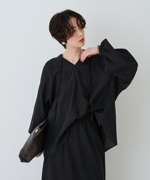 Rouge vif la cle / ルージュ・ヴィフ ラクレ シャツ・ブラウス | 【セットアップ対応】フィブリルスキッパーブラウス【予約】 | 詳細18