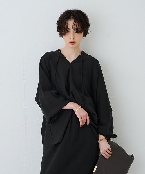 Rouge vif la cle / ルージュ・ヴィフ ラクレ シャツ・ブラウス | 【セットアップ対応】フィブリルスキッパーブラウス【予約】 | 詳細20