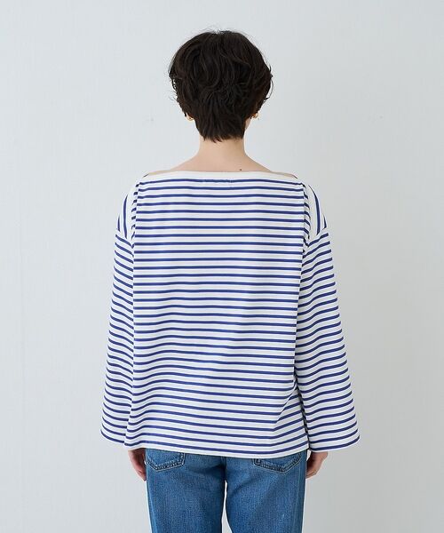 Rouge vif la cle / ルージュ・ヴィフ ラクレ Tシャツ | ボーダーボートネックカットソー/ロングスリーブTシャツ【予約】 | 詳細13