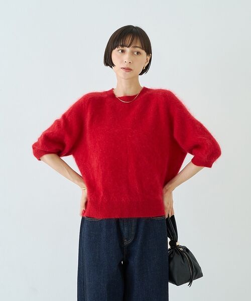 Rouge vif la cle / ルージュ・ヴィフ ラクレ ニット・セーター | カシミヤ混ウール半袖ニット【予約】 | 詳細11