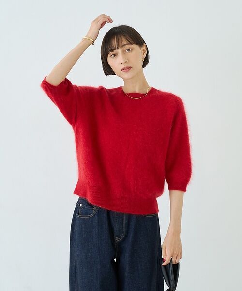 Rouge vif la cle / ルージュ・ヴィフ ラクレ ニット・セーター | カシミヤ混ウール半袖ニット【予約】 | 詳細12