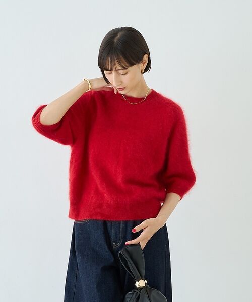 Rouge vif la cle / ルージュ・ヴィフ ラクレ ニット・セーター | カシミヤ混ウール半袖ニット【予約】 | 詳細13