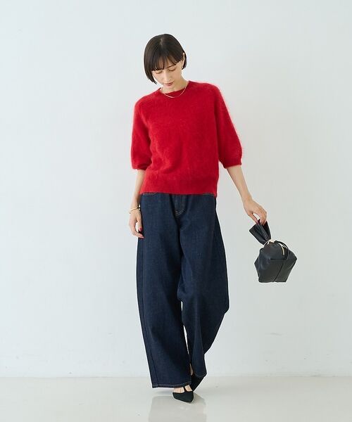 Rouge vif la cle / ルージュ・ヴィフ ラクレ ニット・セーター | カシミヤ混ウール半袖ニット【予約】 | 詳細16