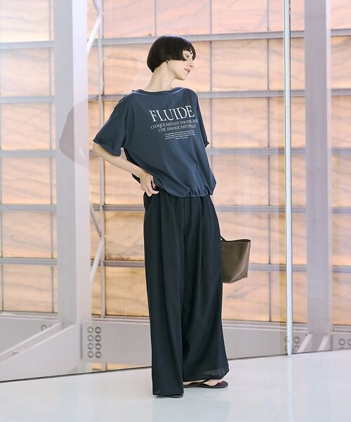 Rouge vif la cle / ルージュ・ヴィフ ラクレ パンツ | 【セットアップ対応】フィブリルイージーパンツ/ウエストゴム【予約】 | 詳細26