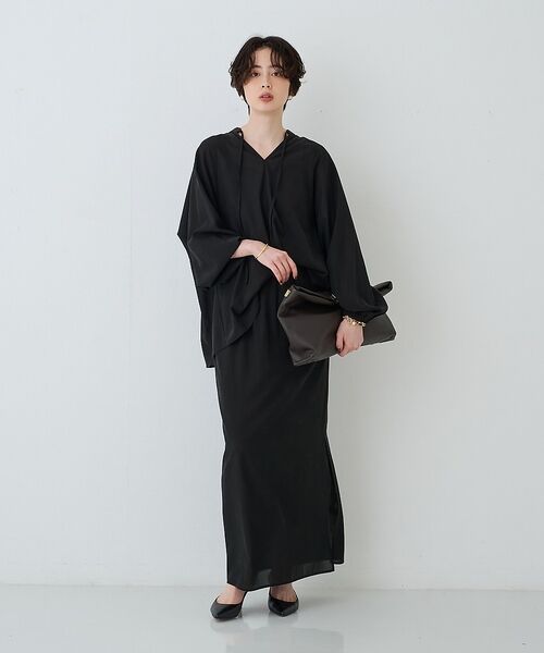 Rouge vif la cle / ルージュ・ヴィフ ラクレ ロング・マキシ丈スカート | 【セットアップ対応】フィブリルイージーサイドスリットスカート/ウエストゴム【予約 | 詳細29