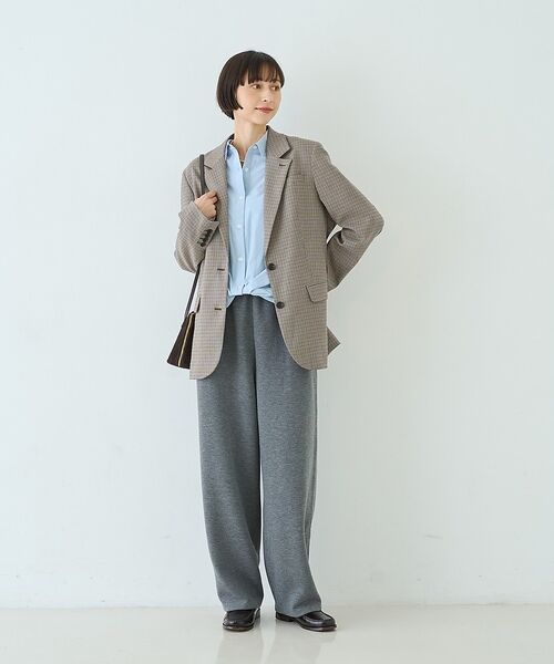 Rouge vif la cle / ルージュ・ヴィフ ラクレ テーラードジャケット | ウール混ストレッチツイルシングルテーラージャケット【予約】 | 詳細26
