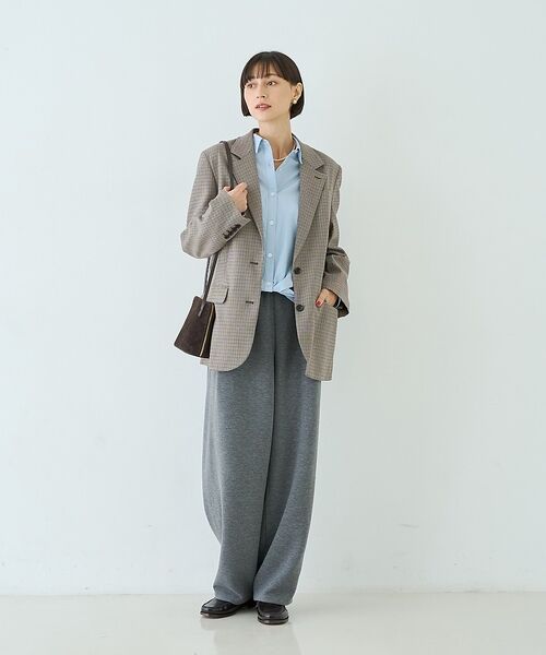 Rouge vif la cle / ルージュ・ヴィフ ラクレ テーラードジャケット | ウール混ストレッチツイルシングルテーラージャケット【予約】 | 詳細27