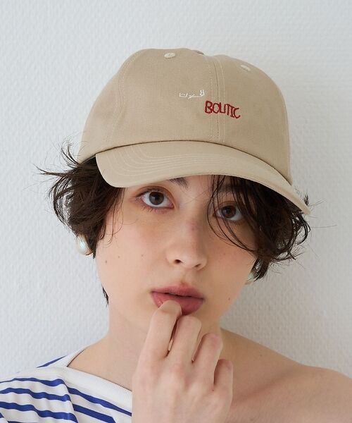 Rouge vif la cle / ルージュ・ヴィフ ラクレ ハット | 【LY / エルワイ】レター刺繍キャップ Letter cap【予約】（オフホワイト）
