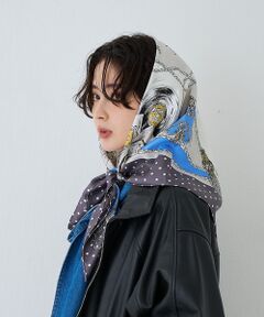 Rouge vif la cle / ルージュ・ヴィフ ラクレ バンダナ・スカーフ | 【manipuri/マニプリ】スカーフ アールレヴリ 88×88 シルク/バンダ
