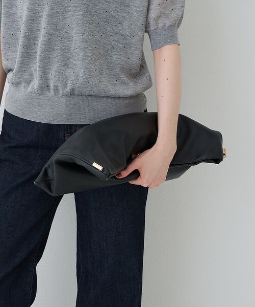 Rouge vif la cle / ルージュ・ヴィフ ラクレ ショルダーバッグ | 【PUNTI. / プンティ】3WAYレザークラッチバッグ/ショルダー付き/GR | 詳細26