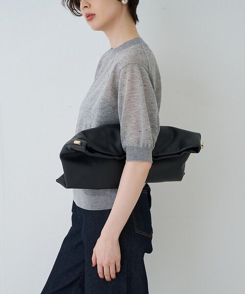 Rouge vif la cle / ルージュ・ヴィフ ラクレ ショルダーバッグ | 【PUNTI. / プンティ】3WAYレザークラッチバッグ/ショルダー付き/GR | 詳細27