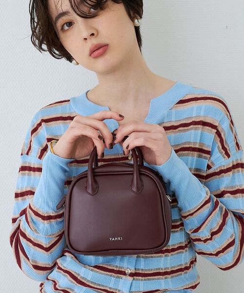 Rouge vif la cle / ルージュ・ヴィフ ラクレ ショルダーバッグ | 【YAHKI/ヤーキ】ミニハンドルショルダーバッグ SOFT W FACE【予約（ボルドー）