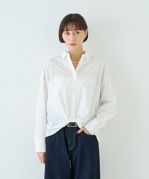 Rouge vif la cle / ルージュ・ヴィフ ラクレ シャツ・ブラウス | ポリエステルコットンツイストシャツ【予約】 | 詳細2