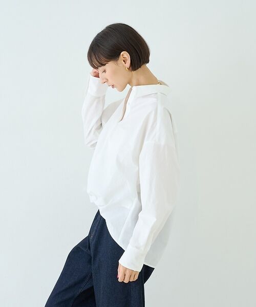 Rouge vif la cle / ルージュ・ヴィフ ラクレ シャツ・ブラウス | ポリエステルコットンツイストシャツ【予約】 | 詳細5