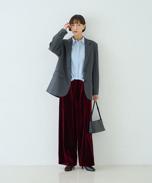 Rouge vif la cle / ルージュ・ヴィフ ラクレ シャツ・ブラウス | ポリエステルコットンツイストシャツ【予約】 | 詳細21